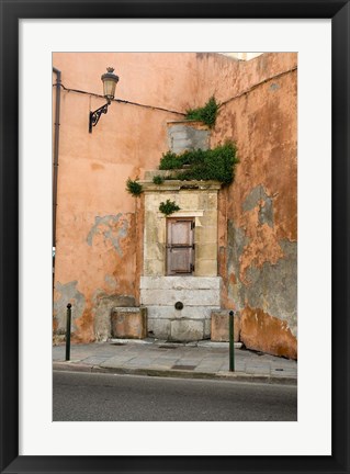 Framed Port and Commercial Town of Corsica, France Print