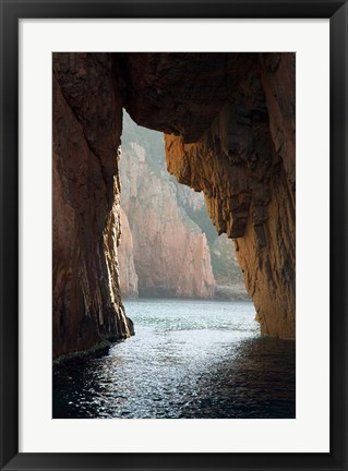 Framed Capu Rossu, Les Calanches UNESCO World Heritage Site Print