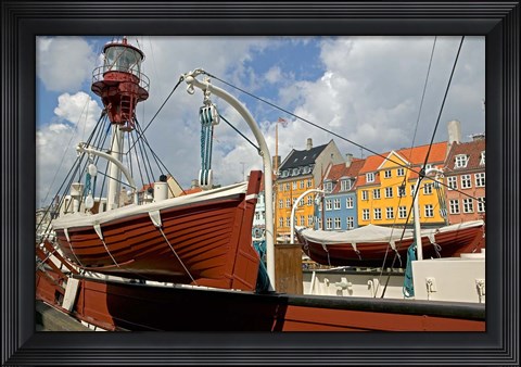 Framed Nyhavn, Copenhagen Print