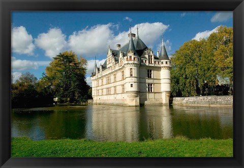 Framed Chateau of Azay-le-Rideau, Loire Valley, France Print