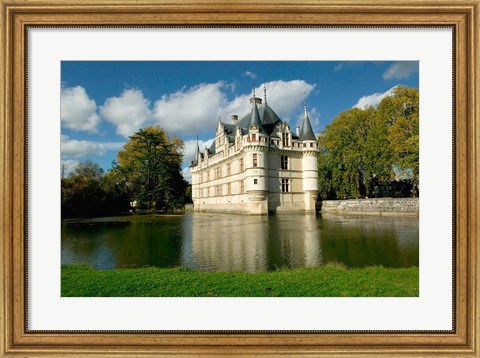 Framed Chateau of Azay-le-Rideau, Loire Valley, France Print