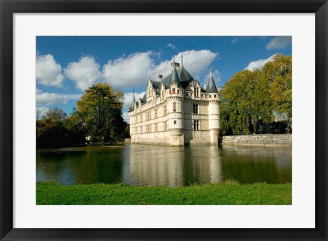 Framed Chateau of Azay-le-Rideau, Loire Valley, France Print