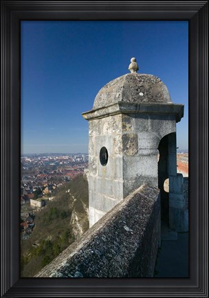 Framed Bescancon Citadelle, Fortress Lookout, Built in 1672, Bescancon, Jura, Doubs, France Print