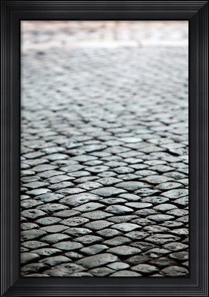 Framed Old City Cobblestones, Bescancon Print