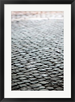 Framed Old City Cobblestones, Bescancon Print