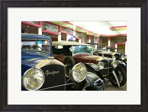 Framed Peugeot Car Museum, Montbeliard, France Print