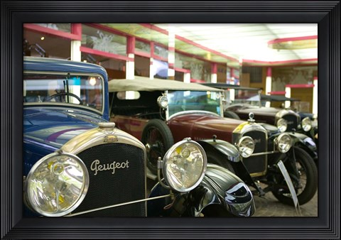 Framed Peugeot Car Museum, Montbeliard, France Print