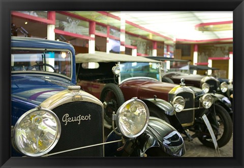 Framed Peugeot Car Museum, Montbeliard, France Print