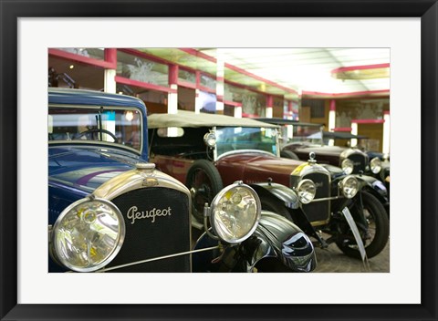 Framed Peugeot Car Museum, Montbeliard, France Print