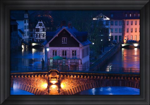 Framed Ponts Couverts, Strasbourg, France Print