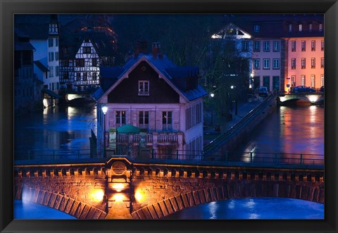 Framed Ponts Couverts, Strasbourg, France Print