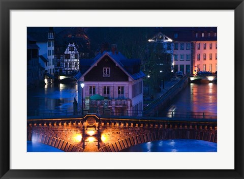 Framed Ponts Couverts, Strasbourg, France Print