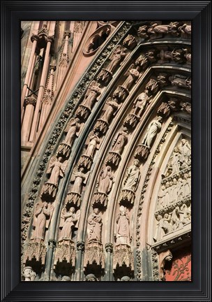 Framed Details of the East Facade, Cathedrale Notre Dame Print