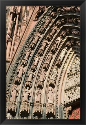 Framed Details of the East Facade, Cathedrale Notre Dame Print