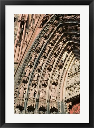 Framed Details of the East Facade, Cathedrale Notre Dame Print