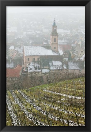 Framed Alsatian Wine Village, France Print