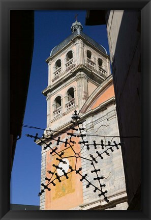 Framed Ville Haute from the Fort du Chateau Print