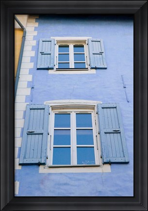 Framed Grand Rue Building, French Alps Print