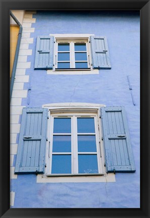 Framed Grand Rue Building, French Alps Print