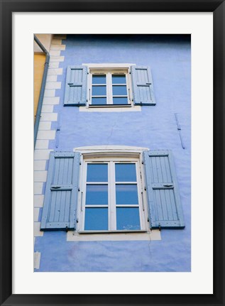 Framed Grand Rue Building, French Alps Print