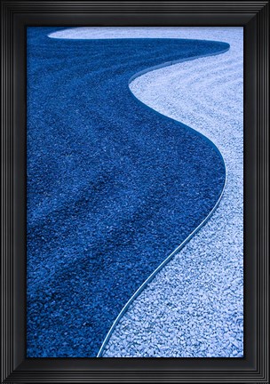 Framed Zen Garden, Le Marais, Paris, France Print