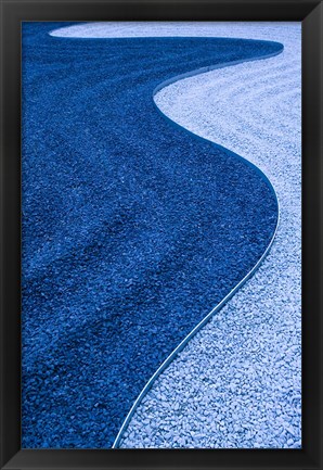 Framed Zen Garden, Le Marais, Paris, France Print