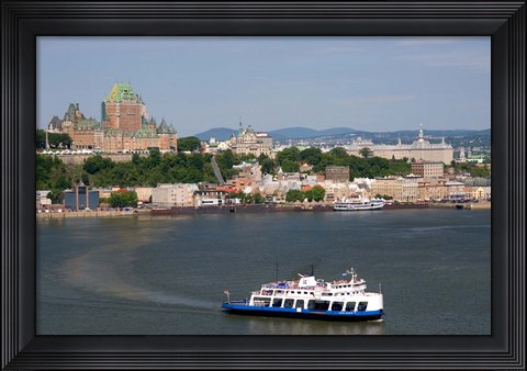 Framed Ferry Boat, St Lawrence River Print