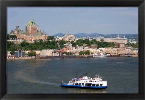 Framed Ferry Boat, St Lawrence River Print