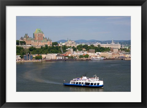 Framed Ferry Boat, St Lawrence River Print