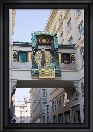 Framed Anchor Clock at Hoher Markt Print