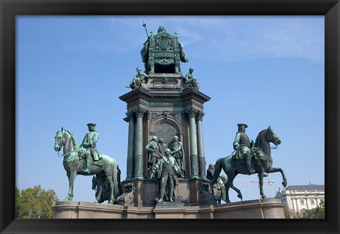 Framed Maria Theresa Statue Print