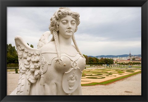 Framed Sphinx statue Print