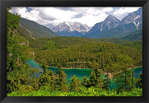 Framed Alpine Lake in the Austrian Alps Print