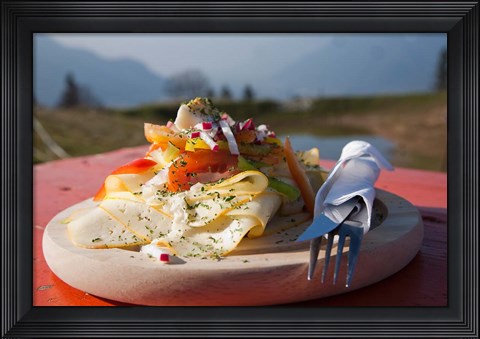 Framed Austria Vegetable Cuisine Print
