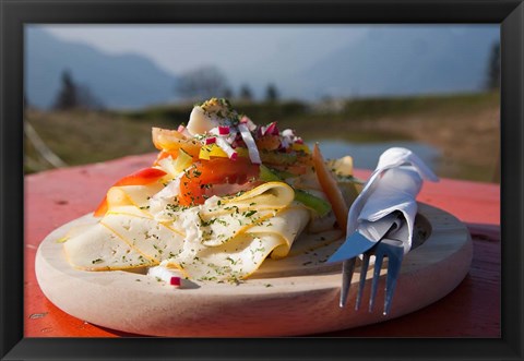 Framed Austria Vegetable Cuisine Print