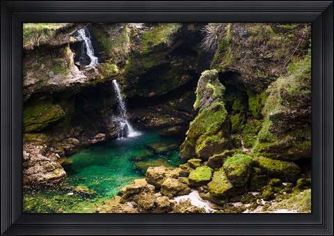Framed Waterfall, Austria Print