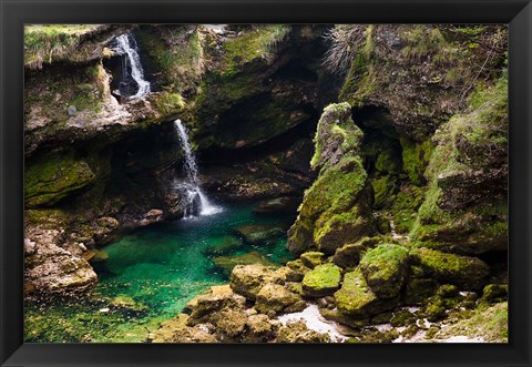 Framed Waterfall, Austria Print