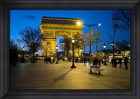 Framed Arch of Triumph, Paris, France Print