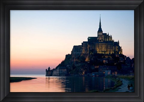 Framed Mont Saint Michel, Basse-Normandie, France Print