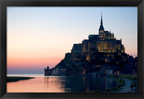 Framed Mont Saint Michel, Basse-Normandie, France Print