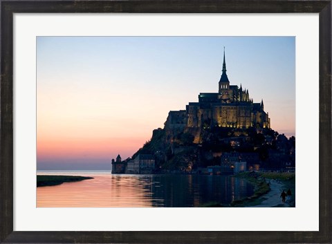 Framed Mont Saint Michel, Basse-Normandie, France Print