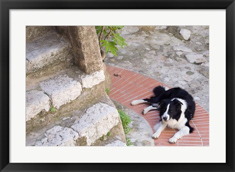 Framed Eze-Village, Cote d&#39;Azur, France Print