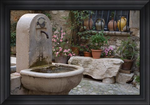 Framed Saint Paul de Vence, Cote d&#39;Azur, France Print