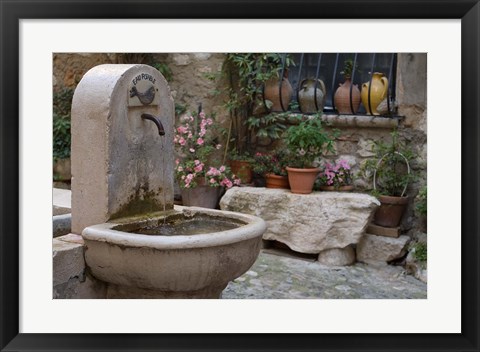 Framed Saint Paul de Vence, Cote d&#39;Azur, France Print