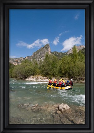 Framed Rafting on Verdon River,  Provence, France Print