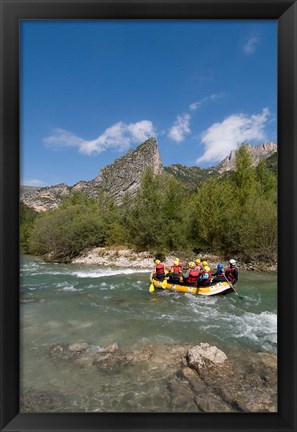 Framed Rafting on Verdon River,  Provence, France Print