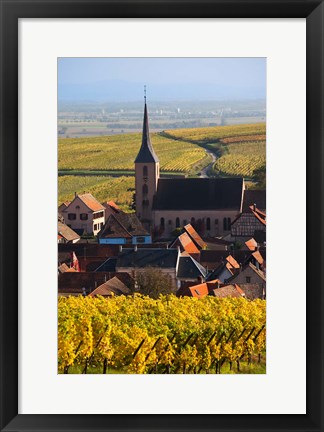 Framed Blienschwiller, Alsatian Wine Route Print