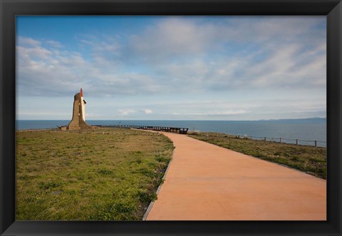 Framed Cap Cerbere Lighthouse Print