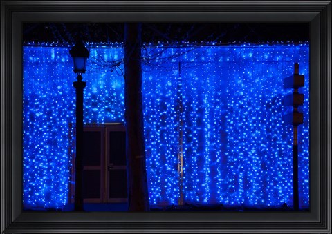 Framed Champs Elysees in Paris Print