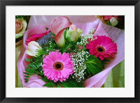 Framed Flowers in Market Print